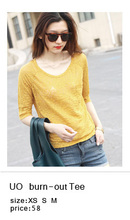 ��ԭ��58 ��40��urban outfitters BDG bf burn-out tee/�ջ�T