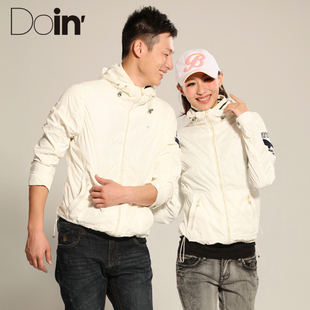  Doin' 新品 纯色休闲连帽外套男女夹克 多色浪漫情侣款夹克