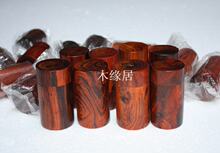 红酸枝直原木牙签筒