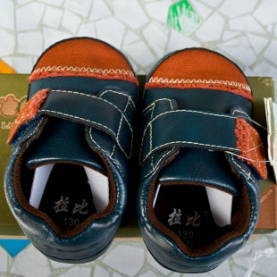  正品童鞋学步鞋拉比贴布粘扣鞋LLHFA012婴儿步前鞋宝宝皮鞋