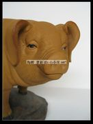 定制猪 十二生肖 石湾公仔陶瓷工艺品 家居摆件动物中式创意粗陶