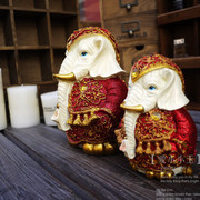 白象之魂-母子款，东南亚家居饰品创意存钱罐，工艺品摆件礼物
