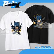 DC正义联盟 BABY-DC  蝙蝠侠 T恤 黑白2色 Q版
