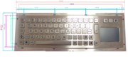 嵌入式触摸板工业键盘 轨迹球金属键盘 不锈钢键盘 一体键盘