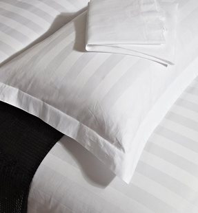 酒店宾馆条纹床上用品床单，被套枕套三四件套，贡缎条可订做规格加厚