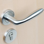 304不锈钢房间门锁把手 卧室门锁拉手 分体式门锁 时尚防撞款