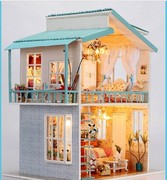 diy小屋成品 海派甜心手工制作拼装玩具小房子益智创意圣诞节