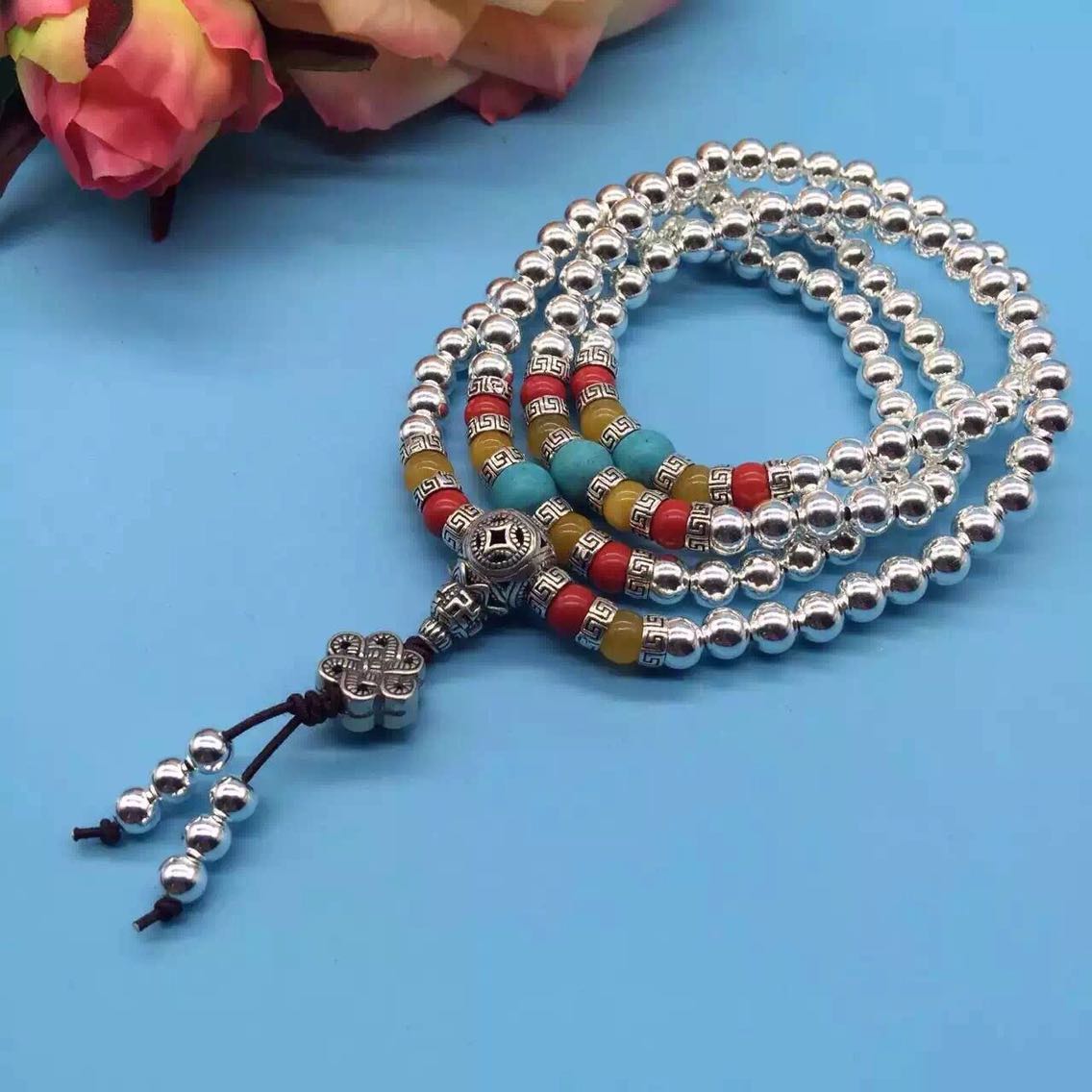 Mongolia Bracelet new pattern Sterling Silver Ethnic style fashion Trend Bracelet Necklace collocation Customizein the Accessories/Fashion Jewelry, Bracelets category - from Buy2taobao.com to provide professional Taobao agent buy service