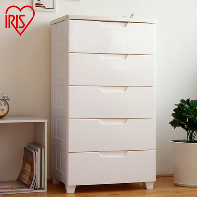 爱丽思IRIS 密闭式环保塑料儿童收纳柜抽屉柜整理柜MG-555B包邮