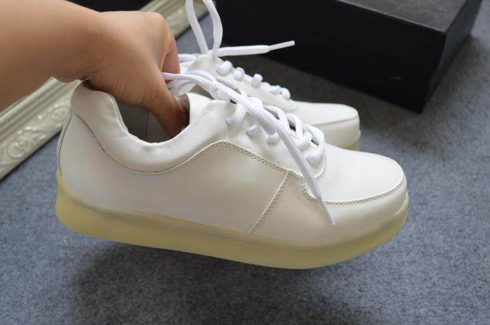 明星同款 全真皮牛皮运动鞋板鞋 圆头厚底休闲系带小白鞋 四季鞋