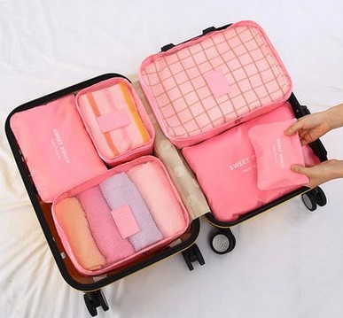 韩版旅行收纳袋套装6件套旅游收纳包行李箱整理袋旅行衣服整理袋在类目 户外/登山/野营/旅行用品, 洗漱清洁/护理用品, 洗漱包/化妆包中 - 来自Buy2taobao.com提供专业的淘宝代购服务