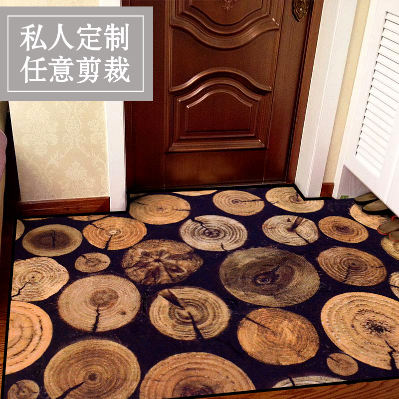 定制 木纹年轮地毯玄关垫入户防滑垫厨房垫走廊毯 卧室书房地毯在类目 居家布艺, 地毯中 - 来自Buy2taobao.com提供专业的淘宝代购服务