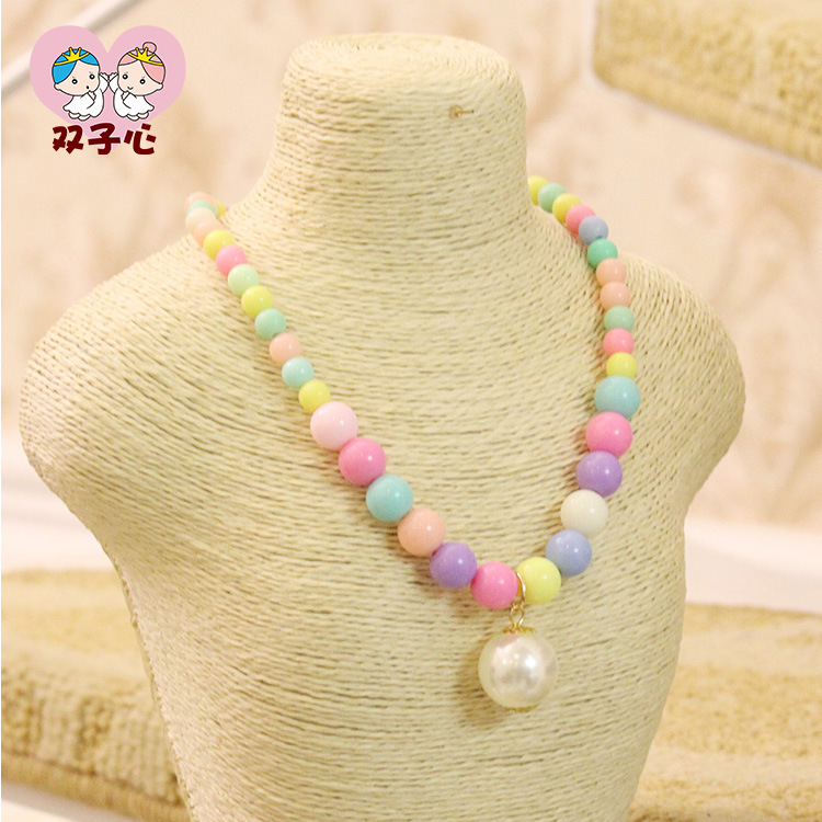 韩版儿童饰品 女童彩珠项链 春天色亚克力项链 宝宝服装配饰|ruв категории Украшения,ювелирные изделия, ожерелье - от Buy2taobao.com для оказания профессиональной услуги покупки агента Taobao