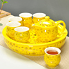 双层茶杯防烫功夫茶杯茶具套装，陶瓷茶盘大号，双层杯整套功夫茶具