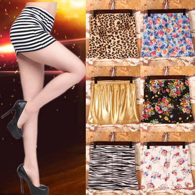 OM CRAZY超短一步裙弹力超短裙夏迷你走光裙方便裙半身齐小短裙女