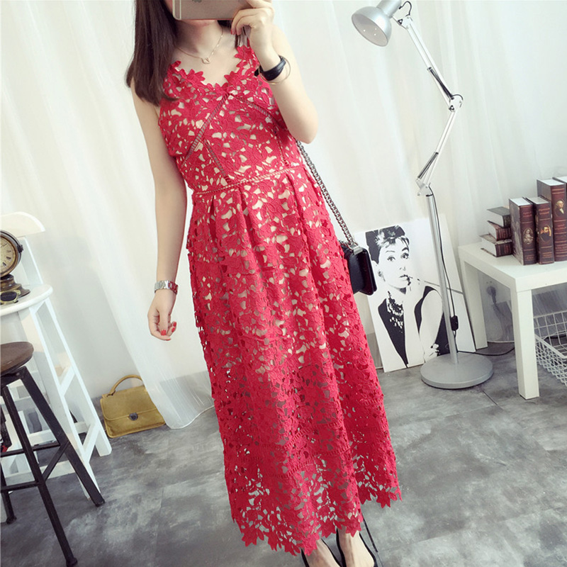 孕妇夏装连衣裙2019新款长裙韩版时尚吊带礼服裙子潮妈红色蕾丝裙在类目 孕妇装/孕产妇用品/营养, 孕妇装, 连衣裙中 - 来自Buy2taobao.com提供专业的淘宝代购服务