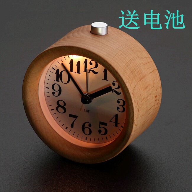 创意家居 闹钟创意静音无声木头学生卧室床头夜光小闹钟 精品在类目 家居饰品, 家居钟饰/闹钟, 台钟/闹钟中 - 来自Buy2taobao.com提供专业的淘宝代购服务