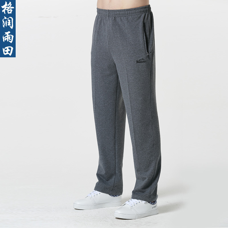 男士春秋针织弹力中老年中高腰深裆加肥加大 运动裤 裤子大码卫裤在类目 运动服/休闲服装, 运动裤, 运动长裤中 - 来自Buy2taobao.com提供专业的淘宝代购服务