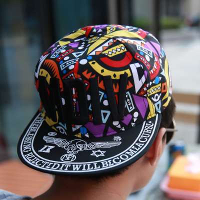 棒球帽韩版平沿帽男士青年嘻哈帽帽子女士防晒遮阳帽秋夏天潮韩国