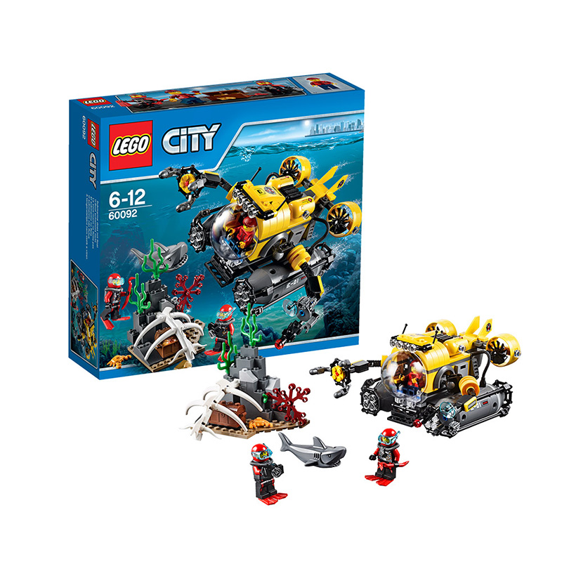 乐高城市组60092深海探险潜水艇LEGO CITY 玩具积木益智趣味