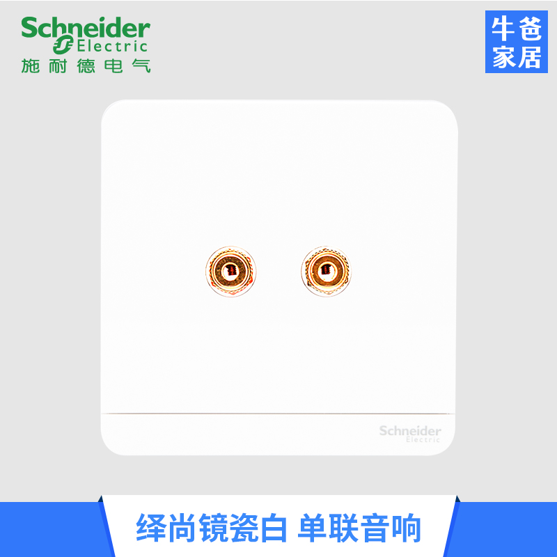 Schneider Switch socket panel White porcelain sound Joint loudspeaker box signal 86 typein the Electronic/Electrician , Outlet , Audio jack category - from Buy2taobao.com to provide professional Taobao agent buy service
