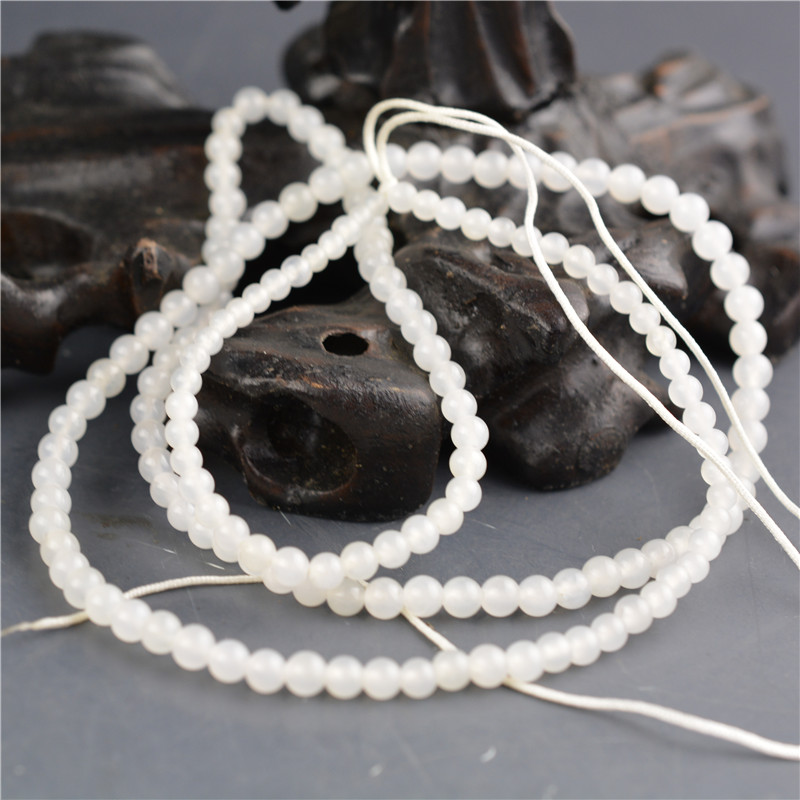 和田玉散珠子 白玉圓珠項鏈 弟子珠配飾 手鏈墜 隔珠4mm 配珠DIY在類目 珠寶/鑽石/翡翠/黃金, 和田玉, 頸飾中 - 來自Buy2taobao.com提供專業的淘寶代購服務