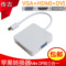 上下架计划:苹果笔记本电脑mac雷电接口转hdmi dvi vga连接电视机转接头线器
