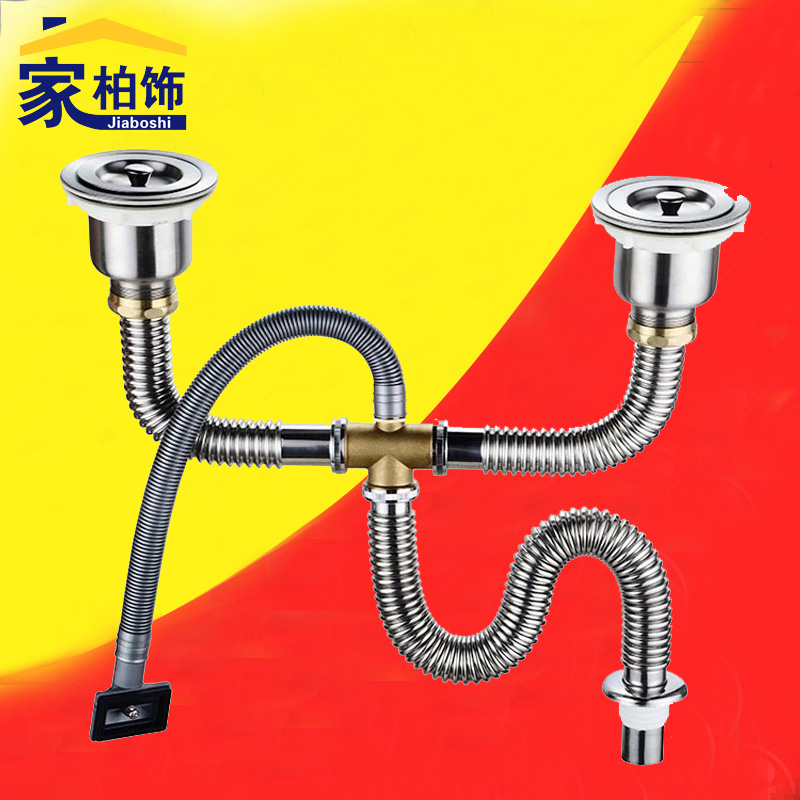 kitchen Double groove Stainless steel water tank Launching device Vegetables Single basin Stainless steel Under the water Deodorant Rodent High temperature resistancein the Decoration main material , Kitchen , Sink Accessories , Sink strainer category - from Buy2taobao.com to provide professional Taobao agent buy service