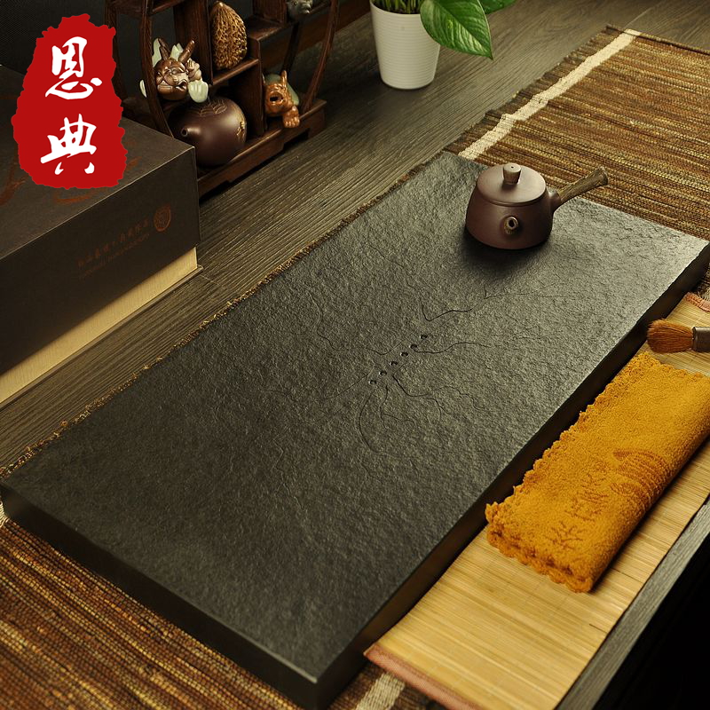 乌金石茶盘整块家用简约长方形大号小号黑金石茶台石材茶海|ruв категории посуда, чайный сервиз, чайный поднос - от Buy2taobao.com для оказания профессиональной услуги покупки агента Taobao