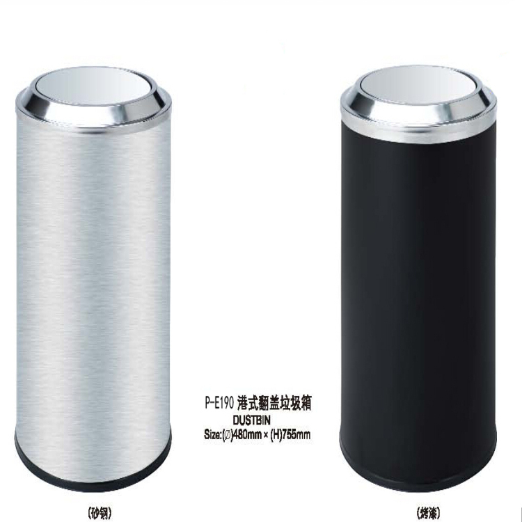 港式翻盖式垃圾桶 不锈钢室内垃圾箱 商场果皮桶 大号圆形果皮箱|ruв категории семья/личные чистящие средства, домашнюю работу/слово уборка посуды, мусор/мусор рама, мусор - от Buy2taobao.com для оказания профессиональной услуги покупки агента Taobao
