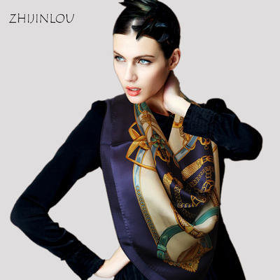 织锦楼品牌 春夏季丝巾桑蚕丝围巾女士职业丝