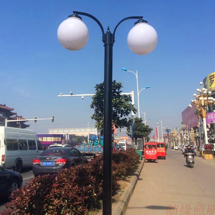 圆球庭院灯3米路灯家用户外双头灯别墅景观灯草坪灯小区庭院草坪在类目 家装主材, 灯具灯饰, 室外灯饰, 景观庭院灯饰中 - 来自Buy2taobao.com提供专业的淘宝代购服务