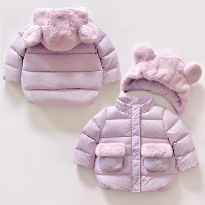一两岁女宝宝羽绒服01-2-3岁婴儿冬季衣服小女