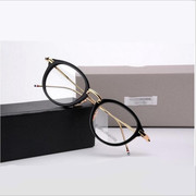 tb011复古圆框潮流款男女光学，眼镜框配成品，近视防电脑辐射眼镜架