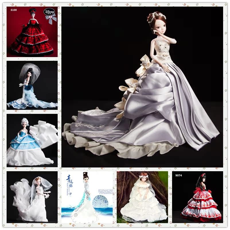 Special Offer Collector's Edition China To child doll romantic Wedding dress Gift of Love 9086 girl A birthday presentin the Toy/Childs/Puzzle/Building block/Model , Doll/Fitting category - from Buy2taobao.com to provide professional Taobao agent buy service