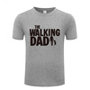 纯棉男式短袖T恤 Walking Dad 搞笑创意新奇 父亲节礼物 