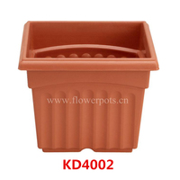 墨绿盆-清洗仿地气加厚四足盆新版多肉蓄水方