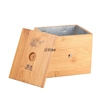 紫杰方形竹制艾绒盒 艾条温灸器具温灸盒 可以温针的艾灸盒