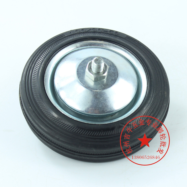 4-inch rubber wheel wheel Silent casters Single wheel Round slices 100*30 Light wheel Flat wheelsin the Basic building materials , Home Hardware , Furniture Hardware , Casters/Wheels category - from Buy2taobao.com to provide professional Taobao agent buy service