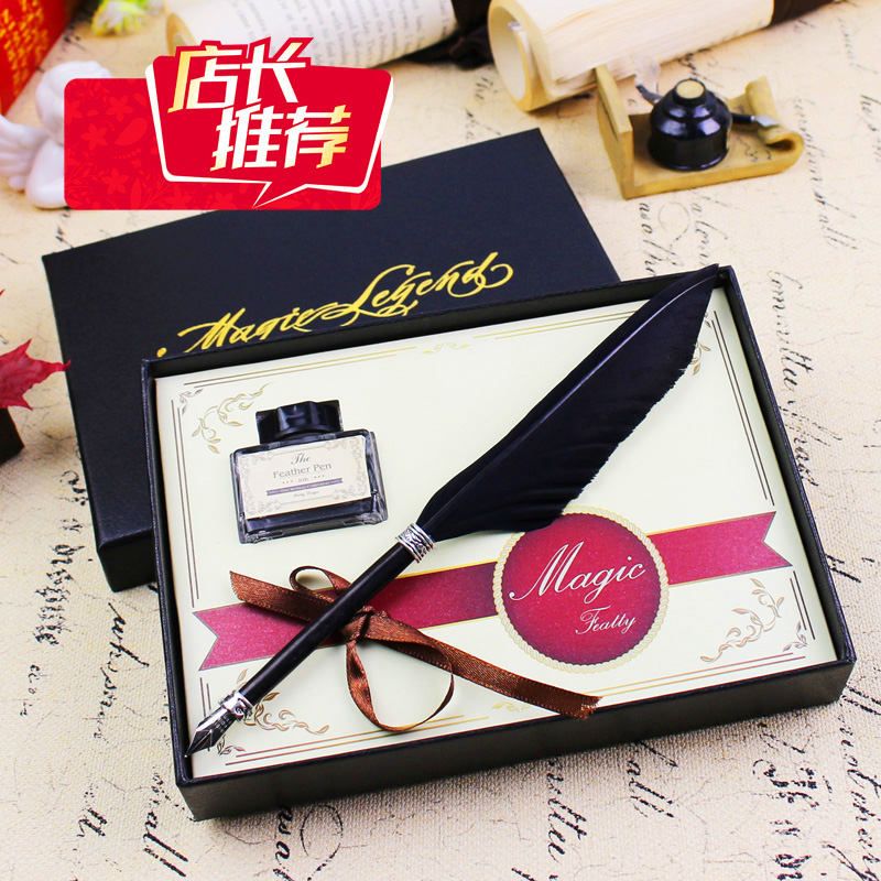 Custom Printed LOGO European style Retro suit Quill Zhanshui Pen Goose Christmas birthday originality giftin the Electronic Dictionary/Electronic paper book/Stationery , Pens/Writing Tools , Pen category - from Buy2taobao.com to provide professional Taobao agent buy service