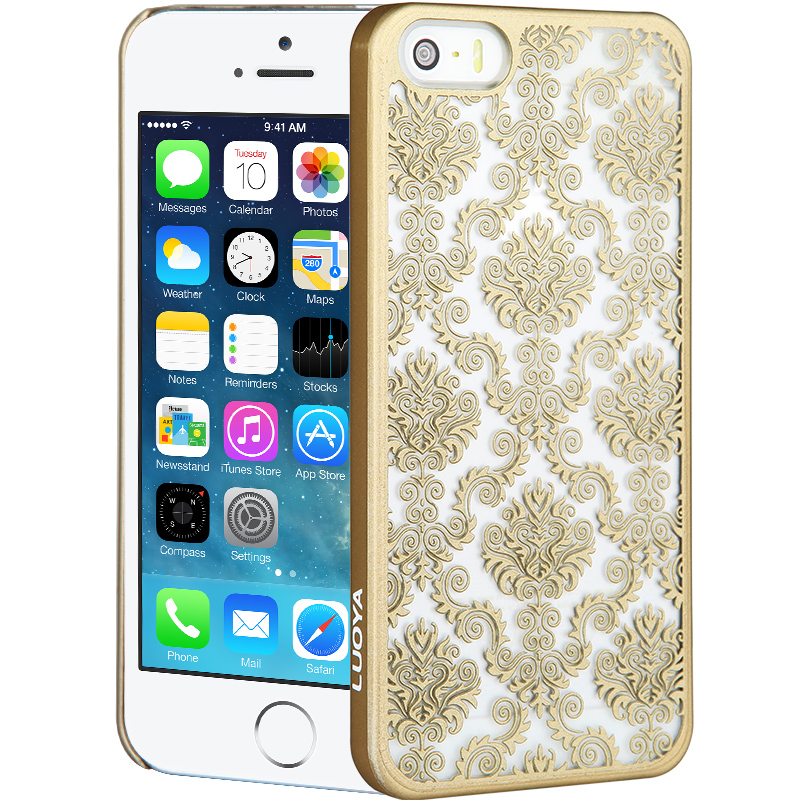 络亚 苹果5s手机壳 iPhone5s手机壳5s超薄浮雕手机保护套独家原创