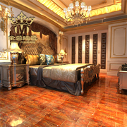 金慕镀金抛晶砖客厅餐厅卧室地面瓷砖600*600仿木纹抛金砖 艺术