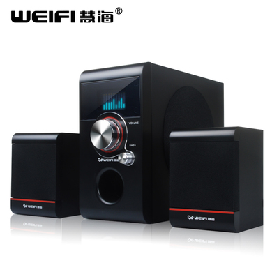 weifi/慧海 D-301多媒体音箱笔记本电脑2.1手机低音炮木质小音响