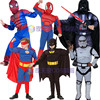 万圣节复仇者联盟蜘蛛侠佐罗演出服，肌肉款儿童蝙蝠侠服装英雄装