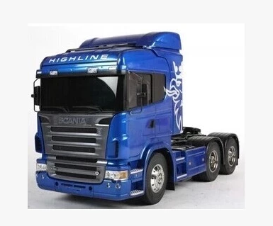 tamiya 田宫 1/14 scania r620(蓝版) 仿真拖头货柜车 56327