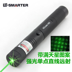 绿激光手电筒强光充电超亮指星，信号笔镭射灯，多功能红外线带满天星