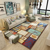 美式风格客厅地毯简约现代茶几地毯，家用卧室床尾复古防滑可水洗薄