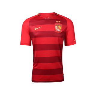 广州队球迷产品，2017主场球迷版球衣无广告，版足球服