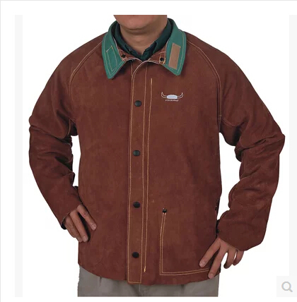 Wei Teshi welding Labor supplies Electric welding clothes Bull Coffee Upper body 44-7300in the Home Daily , Protective Equipment , Protective clothing category - from Buy2taobao.com to provide professional Taobao agent buy service