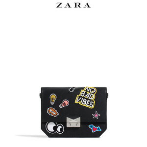 ZARA TRF 女包 补丁斜背包 14523104040